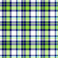 Plaid seamless pattern. Vector background of textile ornament. Flat fabric design.