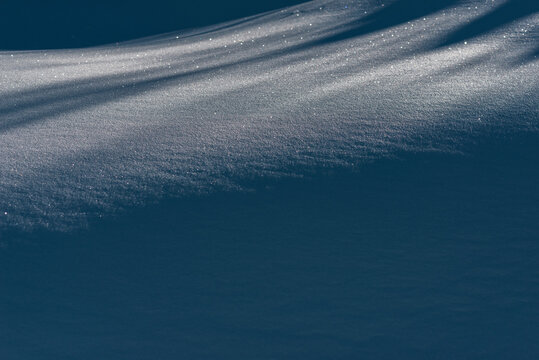 Abstract textures in dust snow
