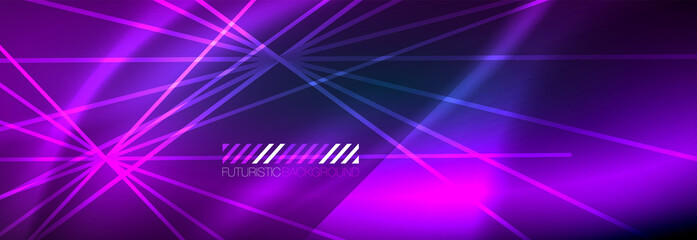 Neon dynamic beams vector abstract wallpaper background. Wallpaper background, design templates for business or technology presentations, internet posters or web brochure covers