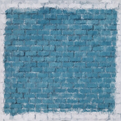 Fototapeta premium A blue brick wall background triangle texture.Stock Vector illustration