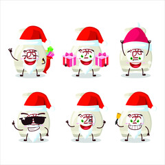 Santa Claus emoticons with sake drink cartoon character. Vector illustration