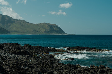 Fototapeta na wymiar Kaena ponit trail, Oahu, Hawaii. Coastline scenery