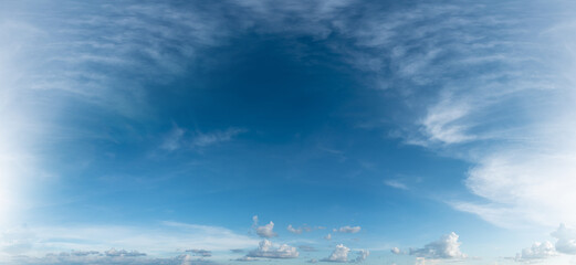 Colorful panorama blue sky during a summer.sky and clouds, background wallpapers, copy space 