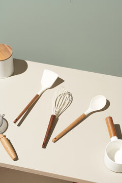 Zero waste kitchenware on table