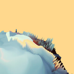 3d image of a landscape