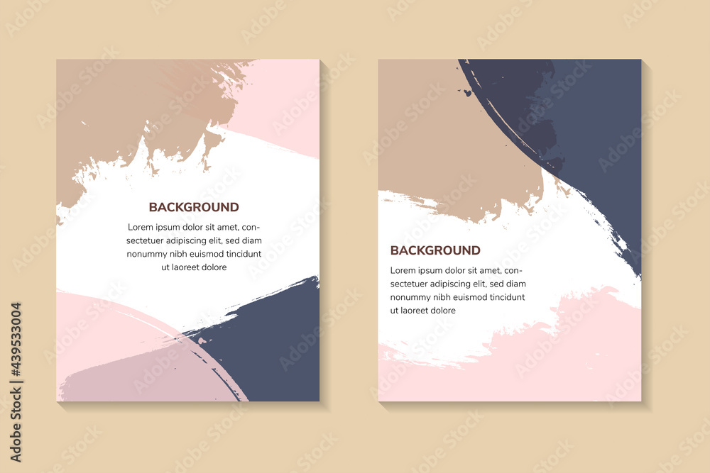 Poster set of vector design templates use vertical layout a4 sizes. trendy design templates for invitation,
