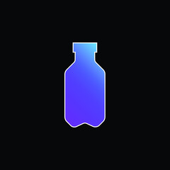 Bottle blue gradient vector icon