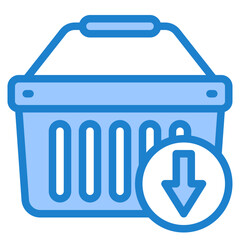 basket blue style icon