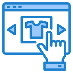 select blue style icon