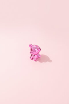 Chrome Pink Teddy Bear Toy 