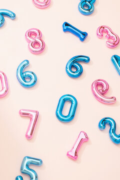 Chrome Balloon Numbers