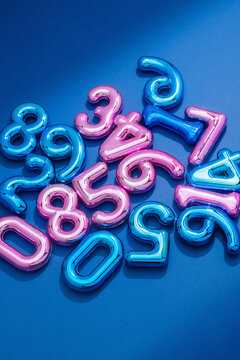 Chrome Balloon Numbers