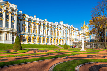 The Catherine Palace in Saint- Petersburg, Russia