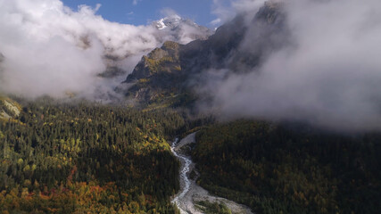 Cool slopes of mountains