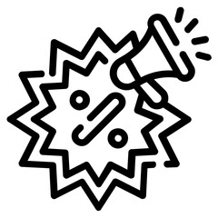 discount line icon