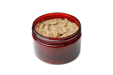 Skin care scrub isolated on white background