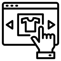 select outline style icon