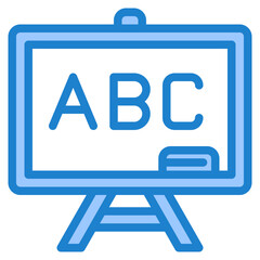 white board blue style icon