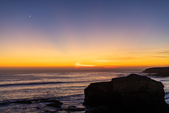 Ocean view at sunset - Powered by Adobe