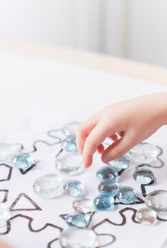 snowflake arts and crafts geometry preschool project 3