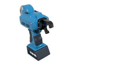 electrical reinforcing bar wire tier tool - isolated design industrial 3D rendering