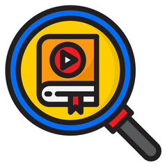 search color line style icon