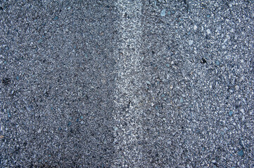 Road markings on asphalt on the street.