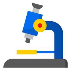 microscope flat style icon