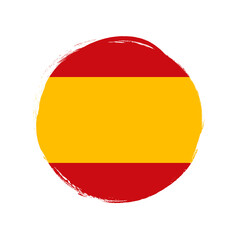 Bandera de España, Flag of Spain, banner with grunge brush