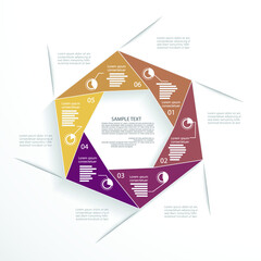 Design for business data visualization, cover layout and infographic