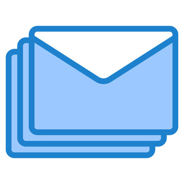 mails blue style icon