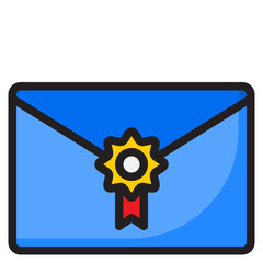 envelope color line style icon