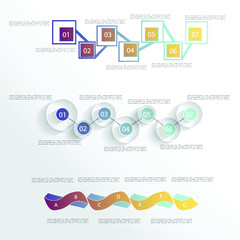 Design for business data visualization, cover layout and infographic
