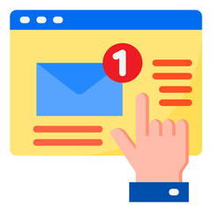 email flat style icon