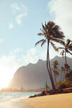 first surf of the day