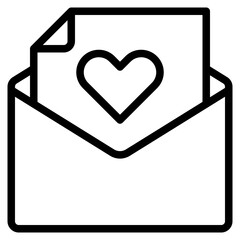 envelope outline style icon