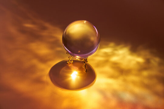 Golden crystal ball