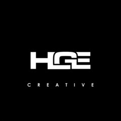 HGE Letter Initial Logo Design Template Vector Illustration