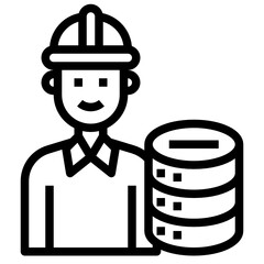 Engineer line icon