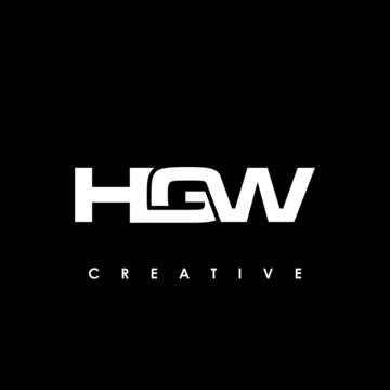 HGW Letter Initial Logo Design Template Vector Illustration