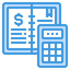 Obraz premium Ledger blue line icon