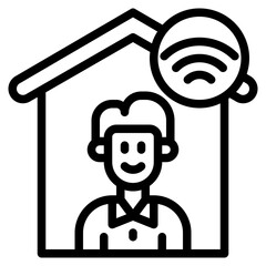 home outline style icon