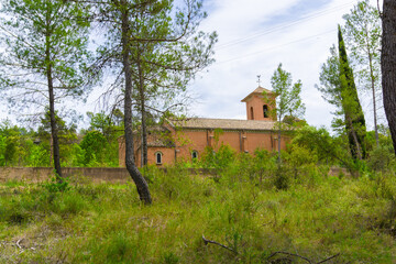 Landscape of the church of Sant Pere de Viladecavalls, Vila-seca