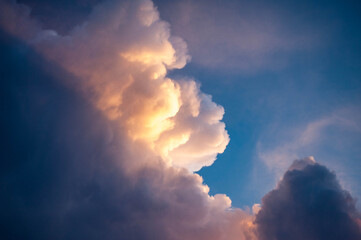 Pink, Yellow and Blue Cloud