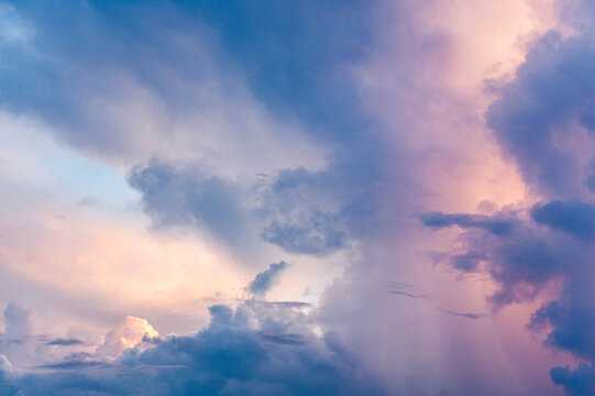 Pink, Yellow and Blue Cloud