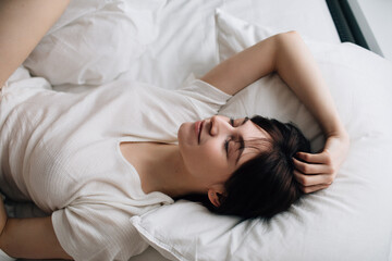 Woman sleeping in bed


