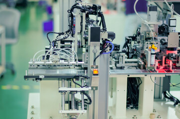 Industrial machine in the factory semiconductor industry