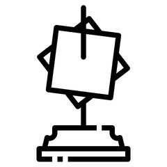 Obraz premium paper line icon