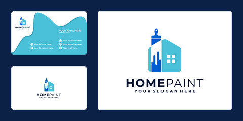 logo House paint logo and business card