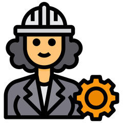 Engineer line icon
